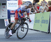 Klemen Stimulak of Slovenia (Team Adria Mobil) cycling during the individual time trial at the the first stage of Tour de Slovenie 2013. The first stage in Ljubljana centre was 8,8 km long and it was held on Thursday, 13th of June, 2013 in Ljubljana, Slovenia.
