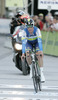 Michael Hepburn of Australia (Team Orica - GreenEDGE) finishing the individual time trial at the the first stage of Tour de Slovenie 2013. The first stage in Ljubljana centre was 8,8 km long and it was held on Thursday, 13th of June, 2013 in Ljubljana, Slovenia.
