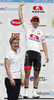 Jan Polanc of Slovenia (Team Radenska) at the flower ceremony of the individual time trial at the the first stage of Tour de Slovenie 2013. The first stage in Ljubljana centre was 8,8 km long and it was held on Thursday, 13th of June, 2013 in Ljubljana, Slovenia.
