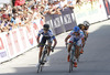 Wesley Sulzberge of Australia (Team Orica - GreenEDGE) and Fabio Felline of Italy (Team Androni â€“ Giocattoli) finishing the second stage of Tour de Slovenie 2013. The second stage from Kocevje to Visnja Gora was 171,3 km long and it was held on Friday, 14th of June, 2013 in Slovenia.
