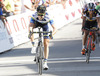 Second placed Wesley Sulzberge of Australia (Team Orica - GreenEDGE) finishing the second stage of Tour de Slovenie 2013. The second stage from Kocevje to Visnja Gora was 171,3 km long and it was held on Friday, 14th of June, 2013 in Slovenia.
