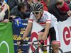 Second placed Riccardo Zoidl, AUT, Gourmetfein Simplon in finish of the 65th Tour of Austria, Stage 1, from Innsbruck to Kuehtai, Tyrol, Austria on 2013/06/30.
