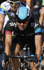 Edvald Boasson Hagen of Norway (Team Sky Procycling) finishing the second stage of 100th Tour de France 2013. The second stage from Bastia to Ajaccio was 156 km long and it was held on Sunday, 30th of June, 2013 in Corsica, France.
