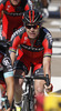 Cadel Evans of Australia (BMC Racing Team) finishing the second stage of 100th Tour de France 2013. The second stage from Bastia to Ajaccio was 156 km long and it was held on Sunday, 30th of June, 2013 in Corsica, France.
