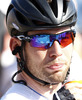 Disapointed  Mark Cavendish of Great Britain (Team Omega Pharma â€“ Quick Step) at the finish of the second stage of 100th Tour de France 2013. The second stage from Bastia to Ajaccio was 156 km long and it was held on Sunday, 30th of June, 2013 in Corsica, France.
