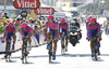 Team Lampre Merida riding during the team time trial of the fourth stage of 100th Tour de France 2013. The team time trial of the fourth stage in Nice was 25 km long and it was held on Tuesday. 2nd of July, 2013 in Nice, France.
