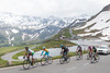 Leader in yellow jersey, Kevin Seeldraeyers (BEL, Astana Pro Team) during the 65 th Tour of Austria, Stage 4, from Matrei in Osttirol to St. Johann Alpendorf, Grossglockner Hochalpenstrasse, Austria on 2013/07/03.
