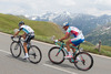 Gianluca Brambilla (ITA, Omega Pharma Quick Step Cycling Team) and Riccardo Chiarini (ITA, Androni Giocattoli Venezuela)  during the 65 th Tour of Austria, Stage 4, from Matrei in Osttirol to St. Johann Alpendorf, Grossglockner Hochalpenstrasse, Austria on 2013/07/03.
