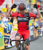 King of the Glockner and stage winner Mathias Frank during the 65th Tour of Austria, Stage 4, from Matrei to St. Johann/ Alpendorf, Salzburg, Austria on 2013/07/03.
