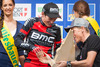 King of the Glockner and stage winner Mathias Frank celebrates his victory in the 65th Tour of Austria, Stage 4, from Matrei to St. Johann/ Alpendorf, Salzburg, Austria on 2013/07/03.
