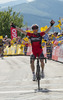 Mathias Frank, SUI, BMC Racing Team celebrating his victory in the 65th Tour of Austria, Stage 5, from St. Johann / Alpendorf to Sonntagberg, Lower Austria, Austria on 2013/07/04.
