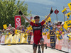 Mathias Frank, SUI, BMC Racing Team celebrating his victory in the 65th Tour of Austria, Stage 5, from St. Johann / Alpendorf to Sonntagberg, Lower Austria, Austria on 2013/07/04.

