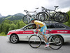 Overall leader Kevin Seeldraeyers, BEL, Astana Pro Team in yellow jersey during the 65th Tour of Austria, Stage 5, from St. Johann / Alpendorf to Sonntagberg, Lower Austria, Austria on 2013/07/04.
