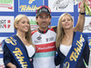 Stage winner Fabian Cancellara, SUI, (Radioshack Leopard) celebrates his victory after the 65th Tour of Austria, Stage 7, Podersdorf, Timetrail, Austria on 2013/07/06.
