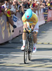 Kevin Seeldraeyers, BEL, Astana Pro Team in yellow jersey during the 65th Tour of Austria, Stage 7, Podersdorf, Timetrail, Austria on 2013/07/06.
