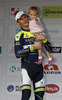 Third placed Grega Bole of Slovenia (Team Vinni Fantini Nippo) at the flower ceremony of the second stage of the Tour de Slovenie 2014. Second stage of the Tour de Slovenie from Ribnica to Kocevje was 160,7 km long and it was held on Friday, 20th of June, 2014 in Slovenija.
