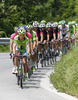 Peloton at GC of III. category Kosnica during the third stage of the Tour de Slovenie 2014. Third stage of the Tour de Slovenie from Rogaska Slatina to Sveti Trije kralji was 192 km long and it was held on Saturday, 21st of June, 2014 in Slovenija.
