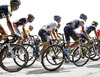 In the middle Simon Yates of Great Britain (Team Orica Green Edge) at GC of II. category Padeski Vrh during the third stage of the Tour de Slovenie 2014. Third stage of the Tour de Slovenie from Rogaska Slatina to Sveti Trije kralji was 192 km long and it was held on Saturday, 21st of June, 2014 in Slovenija.
