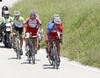 Leading group (in front: Primoz Roglic of Slovenia - Team Adria Mobil at GC Slivna (III. category) during the fourth stage of the Tour de Slovenie 2014. The fourth stage of the Tour de Slovenie from Skofja Loka to Novo mesto was 153 km long and it was held on Sunday, 22nd of June, 2014 in Slovenija.
