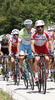 Borut Bozic of Slovenia (National Team Slovenija) and Luca Paolini of Russia (Team Katusha) at GC Slivna (III. category) during the fourth stage of the Tour de Slovenie 2014. The fourth stage of the Tour de Slovenie from Skofja Loka to Novo mesto was 153 km long and it was held on Sunday, 22nd of June, 2014 in Slovenija.
