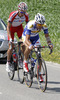 Pavel Kochetkov of Russia (Team Katusha) and Antonino Parrinello of Italy (Androni Giocattoli - Venezuela) during the fourth stage of the Tour de Slovenie 2014. The fourth stage of the Tour de Slovenie from Skofja Loka to Novo mesto was 153 km long and it was held on Sunday, 22nd of June, 2014 in Slovenija.
