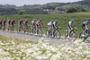 In the middle in red jersey Michael Matthews of Australia (Team Orica Green Edge) and in white jersey Simon Yates of Great Britain (Team Orica Green Edge) during the fourth stage of the Tour de Slovenie 2014. The fourth stage of the Tour de Slovenie from Skofja Loka to Novo mesto was 153 km long and it was held on Sunday, 22nd of June, 2014 in Slovenija.
