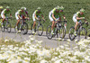 Team Cannondale during the fourth stage of the Tour de Slovenie 2014. The fourth stage of the Tour de Slovenie from Skofja Loka to Novo mesto was 153 km long and it was held on Sunday, 22nd of June, 2014 in Slovenija.
