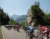 The maingroup at Hengstpass during the Tour of Austria, 3rd Stage, from Windischgarsten to Judendorf, Windischgarsten, Austria on 2015/07/07.
