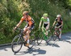 Johnny Hoogerland of Nederlands Michael Goglof Austria Dominik Hrinkow of Austria during the Tour of Austria, 3rd Stage, from Windischgarsten to Judendorf, Windischgarsten, Austria on 2015/07/07.
