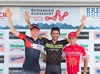 2nd place stage David John Tanner of Australia 1st place stage Moreno Moser of Italy 3rd place stage Clement Venturini of France place stage Clement Venturini of France during the Tour of Austria, 8th Stage, from Innsbruck to Bregenz, Austria on 2015/07/12.
