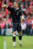 Switzerlands goalkeeper Diego Benaglio gestures during the Euro 2008 Group A soccer match between Switzerland and Czech Republic at the St. Jakob Park (Joggeli) stadium in Basel, Switzerland, Saturday June 7, 2008.
