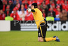 Czech Republics goalkeeper Petr Cech gestures during the Euro 2008 Group A soccer match between Switzerland and Czech Republic at the St. Jakob Park (Joggeli) stadium in Basel, Switzerland, Saturday June 7, 2008. <br> 
