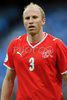 Switzerlands defender Ludovic Magnin looks on during the Euro 2008 Group A soccer match between Switzerland and Czech Republic at the St. Jakob Park (Joggeli) stadium in Basel, Switzerland, Saturday June 7, 2008. <br> 

