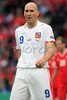 Czech Republics forward Jan Koller looks on during the Euro 2008 Group A soccer match between Switzerland and Czech Republic at the St. Jakob Park (Joggeli) stadium in Basel, Switzerland, Saturday June 7, 2008.
