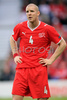 Switzerlands defender Philippe Senderos looks on during the Euro 2008 Group A soccer match between Switzerland and Czech Republic at the St. Jakob Park (Joggeli) stadium in Basel, Switzerland, Saturday June 7, 2008. <br> 
