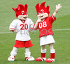 Uefa Euro 2008 Official Mascot before the Euro 2008 Group A soccer match between Switzerland and Czech Republic at the St. Jakob Park (Joggeli) stadium in Basel, Switzerland, Saturday June 7, 2008.
