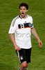 Germanys midfielder Michael Ballack reacts during the Euro 2008 Group B soccer match between Germany and Poland at the Woerthersee stadium in Klagenfurt, Austria, Sunday June 8, 2008.
