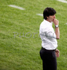 Germanys coach Joachim Loew reacts during the Euro 2008 Group B soccer match between Germany and Poland at the Woerthersee stadium in Klagenfurt, Austria, Sunday June 8, 2008.
