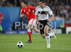 Germanys forward Miroslav Klose controls the ball during the Euro 2008 Group B soccer match between Germany and Poland at the Woerthersee stadium in Klagenfurt, Austria, Sunday June 8, 2008.
