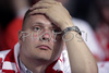 A Poland fan reacts after their team was defeated by Germany during the Euro 2008 Group B soccer match between Germany and Poland at the Woerthersee stadium in Klagenfurt, Austria, Sunday June 8, 2008.

