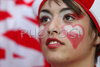 A Poland fan reacts after their team was defeated by Germany during the Euro 2008 Group B soccer match between Germany and Poland at the Woerthersee stadium in Klagenfurt, Austria, Sunday June 8, 2008.
