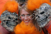 Netherlands fans look on prior to the kick off of the Euro 2008 Group C soccer match between Netherlands and Italy at the Stade de Suisse stadium in Berne, Switzerland, Monday June 9, 2008.
