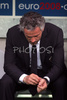 Italys coach Roberto Donadoni looks dejected during the Euro 2008 Group C soccer match between Netherlands and Italy at the Stade de Suisse stadium in Berne, Switzerland, Monday June 9, 2008.

