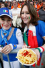 Italian fans look on prior to the kick off of the Euro 2008 Group C soccer match between Netherlands and Italy at the Stade de Suisse stadium in Berne, Switzerland, Monday June 9, 2008.

