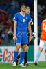 Italys forward Luca Toni reacts during the Euro 2008 Group C soccer match between Netherlands and Italy at the Stade de Suisse stadium in Berne, Switzerland, Monday June 9, 2008.
