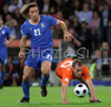 Netherlands midfielder Wesley Sneijder, right, fights for the ball with Italys midfielder Andrea Pirlo during the Euro 2008 Group C soccer match between Netherlands and Italy at the Stade de Suisse stadium in Berne, Switzerland, Monday June 9, 2008.
