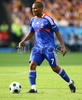 Frances midfielder Florent Malouda controls the ball during the Euro 2008 Group C soccer match between Romania and France at the Letzigrund stadium in Zurich, Switzerland, Monday June 9, 2008.
