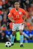 Netherlands midfielder Nigel de Jong controls the ball during the Euro 2008 Group C soccer match between Netherlands and Italy at the Stade de Suisse stadium in Berne, Switzerland, Monday June 9, 2008.
