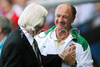 Czech Republics coach Karel Brueckner, left, shakes hands with Portugals coach Luiz Felipe Scolari prior to the Euro 2008 Group A soccer match between Czech Republic and Portugal at the Stade de Geneve stadium in Geneva, Switzerland, Wednesday June 11, 2008.
