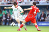 Portugals midfielder Deco, left, fights for the ball with Czech Republics midfielder Tomas Galasek during the Euro 2008 Group A soccer match between Czech Republic and Portugal at the Stade de Geneve stadium in Geneva, Switzerland, Wednesday June 11, 2008.
